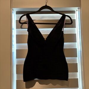 Herve Leger. Savita Top. Black. Small.
